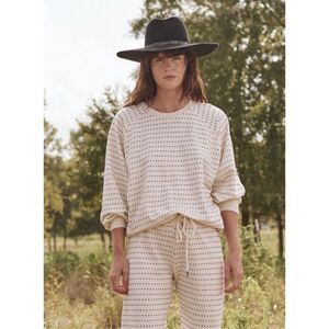 The GREAT. The Swiss Dot Bubble Sweatshirt